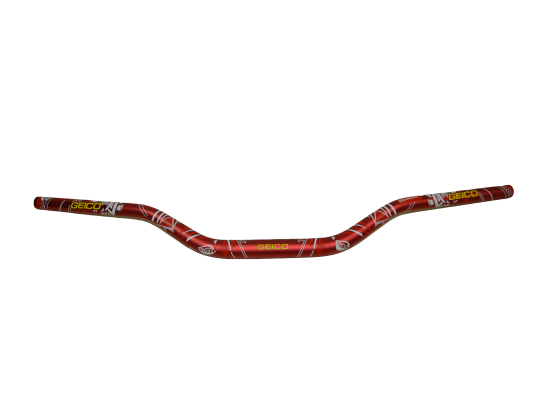 Руль 28мм OTOM RACING графика GEICO, красный